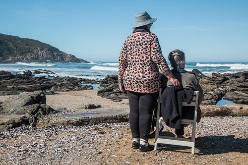 2 women on the beach